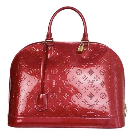 louis vuitton alma patent leather|authentic louis vuitton leather.